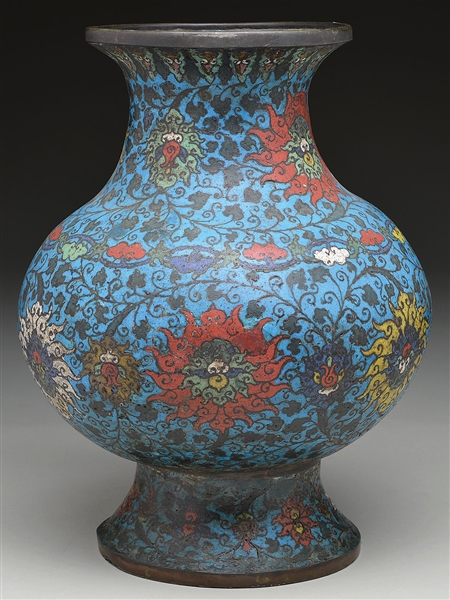 LG CLOISONNE VASE                                                                                                                                                                                       