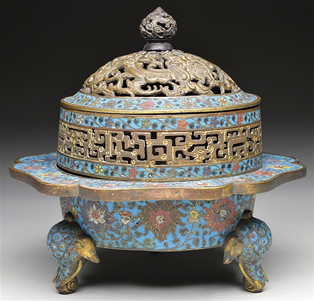 CLOISONNE CENSER                                                                                                                                                                                        