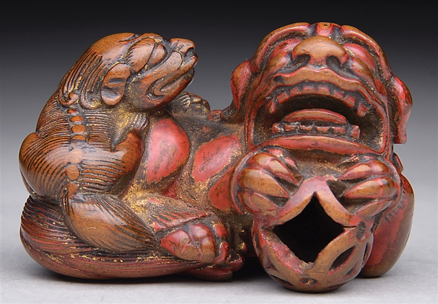 FOO DOG NETSUKE                                                                                                                                                                                         