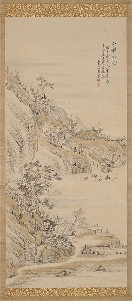 HANGING SCROLL COPY OF HUANG JUN                                                                                                                                                                        