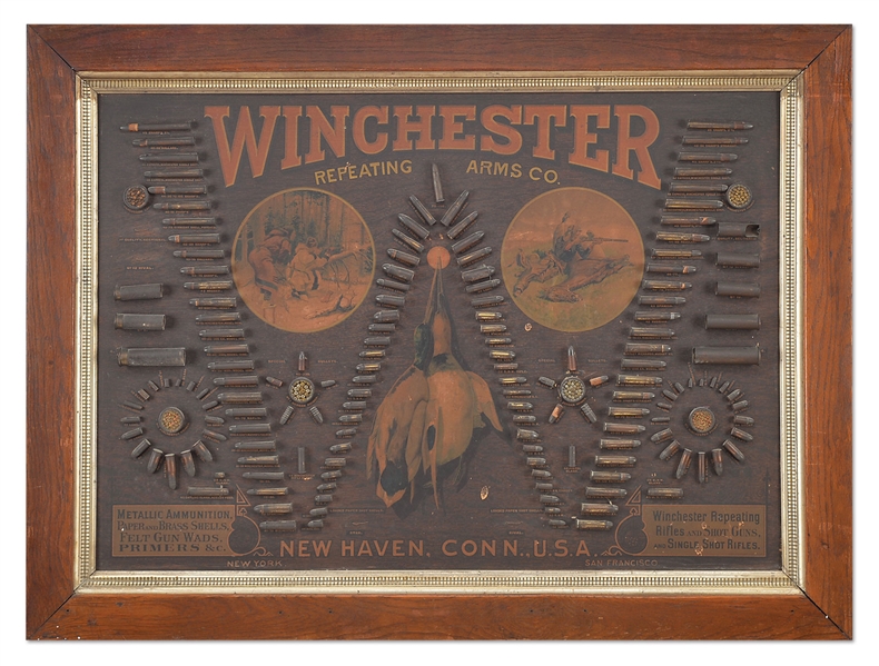 WINCHESTER 1890 SINGLE "W" BULLET BOARD                                                                                                                                                                 