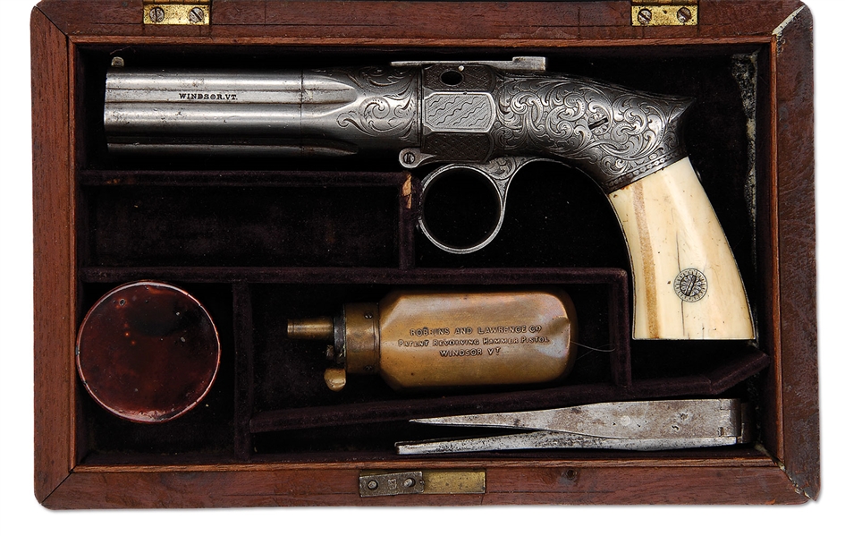 CASED ROBBINS & LAWRENCE PEPPERBOY .31 CAL SN 3536                                                                                                                                                      