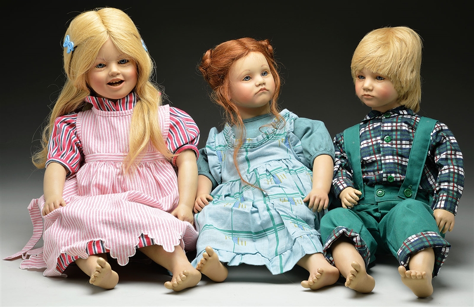 3 ANNETTE HINSTEDT DOLLS FROM THE BAREFOOT SERIES                                                                                                                                                       
