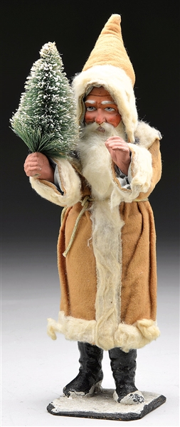 15" EARLIER STYLED FATHER CHRISTMAS W/ BROWN COAT                                                                                                                                                       