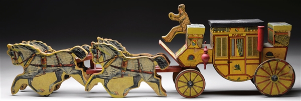 HORSE DRAWN PAPER LITHO CARRIAGE                                                                                                                                                                        
