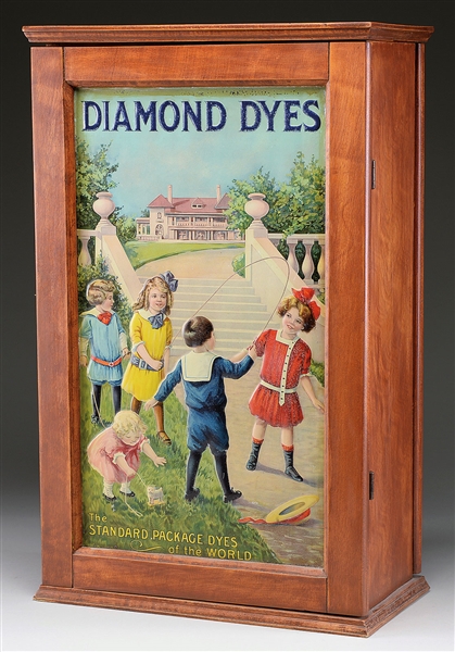 DIAMOND DYES "MANSION" STORE DISPLAY CABINET                                                                                                                                                            