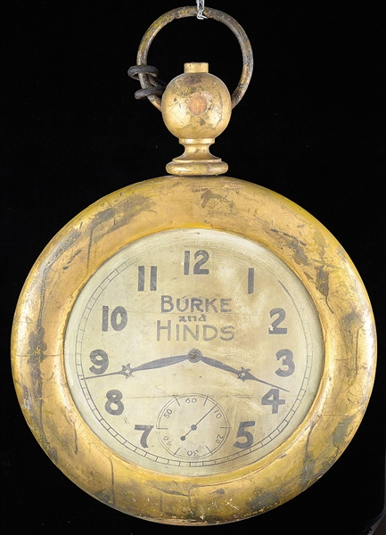 19TH CENT POCKET WATCH TRADE SIGN                                                                                                                                                                       