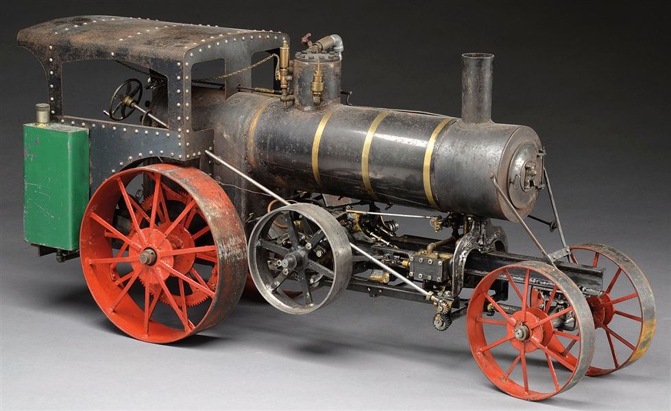 INTRICATE SCALE WORKING MODEL STEAM TRACTOR                                                                                                                                                             