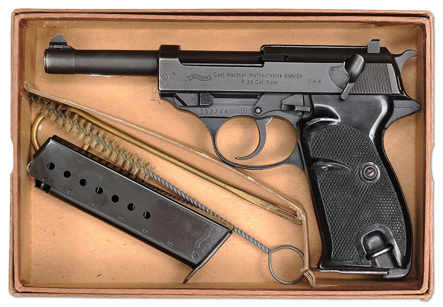 *WALTHER 9MM P38 PISTOL, SN 153744                                                                                                                                                                      