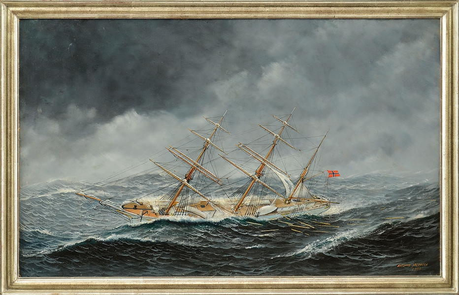 A. JACOBSEN SHIP IN STORM                                                                                                                                                                               