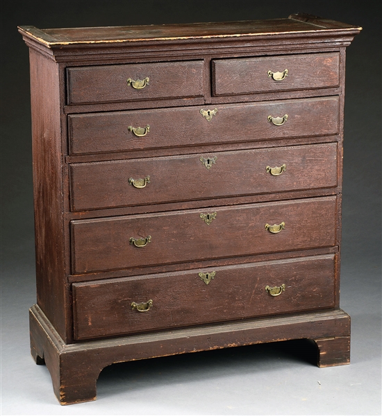 QUEEN ANNE TALL CHEST OF DRAWERS                                                                                                                                                                        