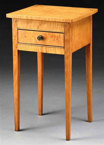1 DRAWER CURLY MAPLE DRESSING TABLE                                                                                                                                                                     