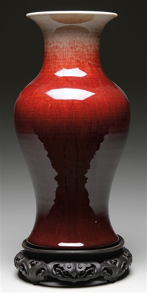 LANG YAO VASE (DRILLED) W/ STAND                                                                                                                                                                        