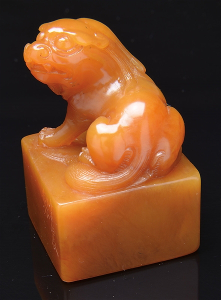 TIANHUANG SOAPSTONE SEAL BANNONG                                                                                                                                                                        