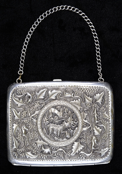 CHINESE EXPORT SILVER BOX                                                                                                                                                                               