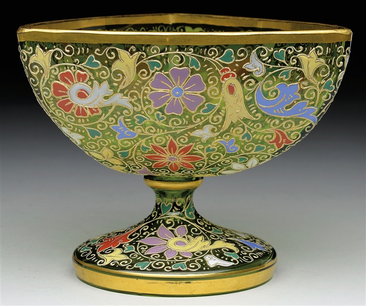MOSER DECORATED BOWL                                                                                                                                                                                    