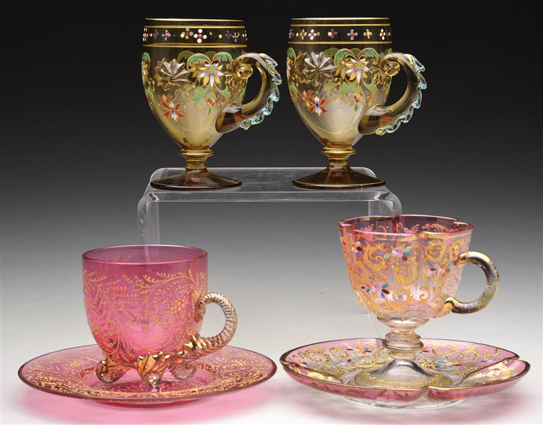 MOSER DECORATED TABLEWARE                                                                                                                                                                               
