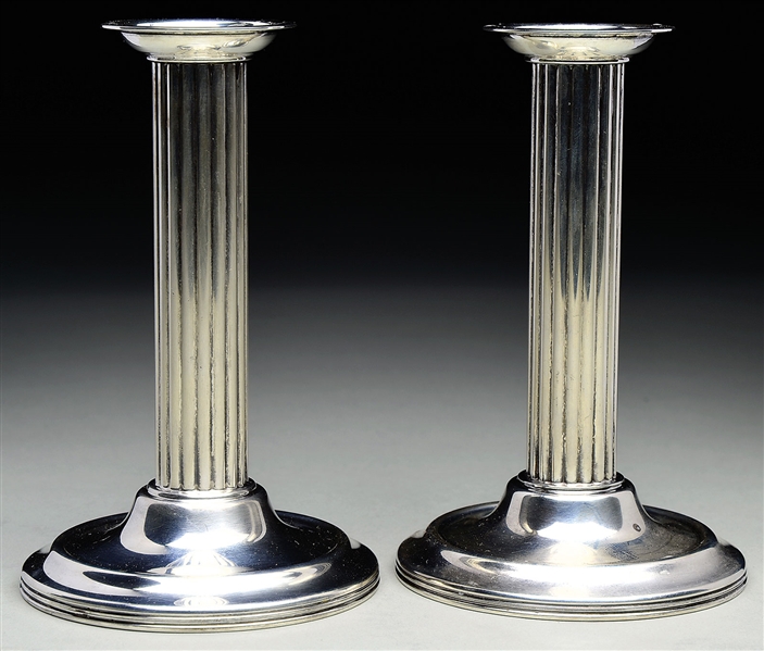TIFFANY & CO STERLING CANDLESTICKS                                                                                                                                                                      