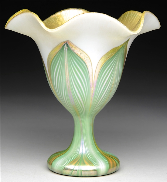 QUEZAL PULLED FEATHER VASE                                                                                                                                                                              