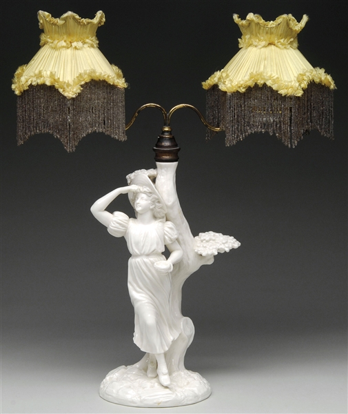ROYAL WORCESTER DOUBLE FAIRY LAMP                                                                                                                                                                       