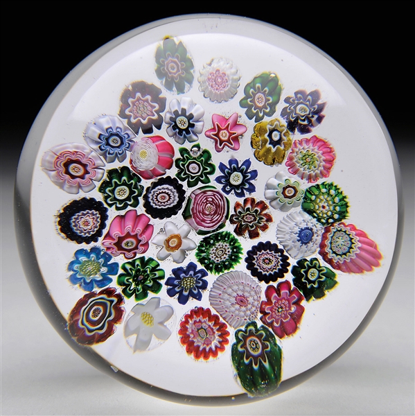 ANTIQUE CLICHY SCATTER PAPERWEIGHT                                                                                                                                                                      