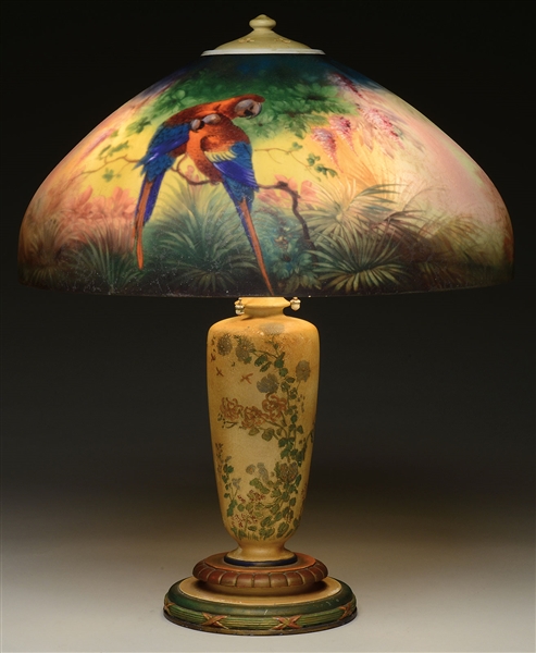 HANDEL JUNGLE BIRD TABLE LAMP                                                                                                                                                                           