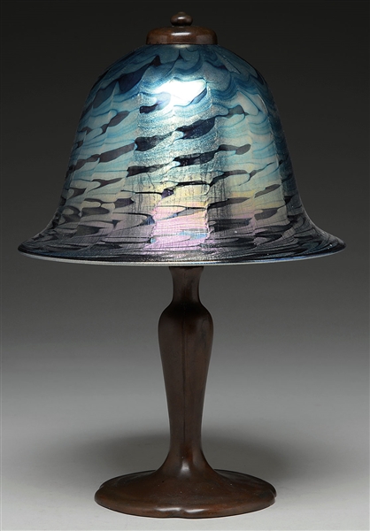 ART GLASS BOUDOIR LAMP                                                                                                                                                                                  