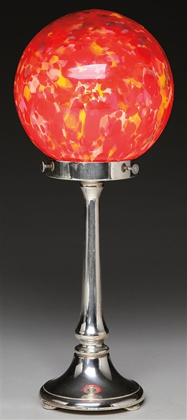 ART NOUVEAU SILVERED BRONZE DESK LAMP                                                                                                                                                                   