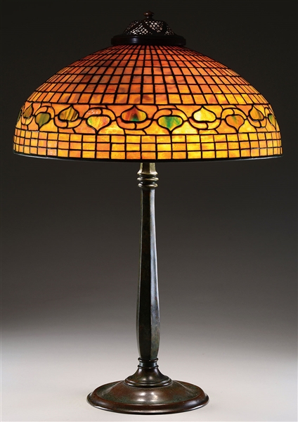 TIFFANY STUDIOS ACORN TABLE LAMP                                                                                                                                                                        