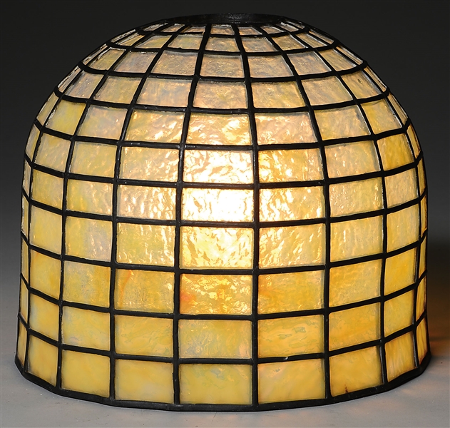 LEADED DOME LAMP SHADE ATTR TO TIFFANY STUDIOS                                                                                                                                                          