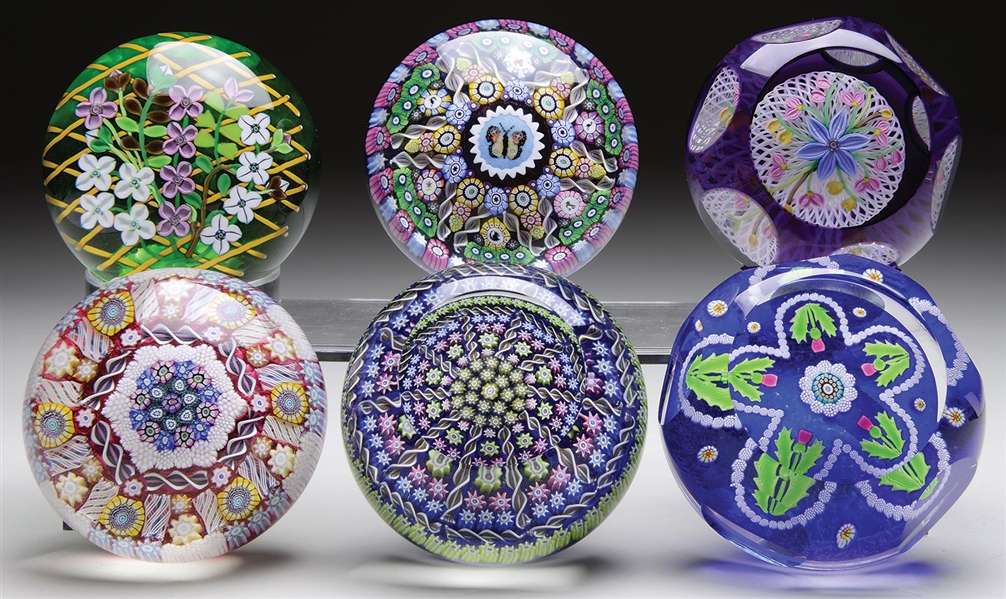 6 PERTHSHIRE PAPERWEIGHTS                                                                                                                                                                               