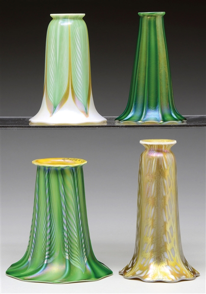 FOUR QUEZAL LILY SHADES                                                                                                                                                                                 