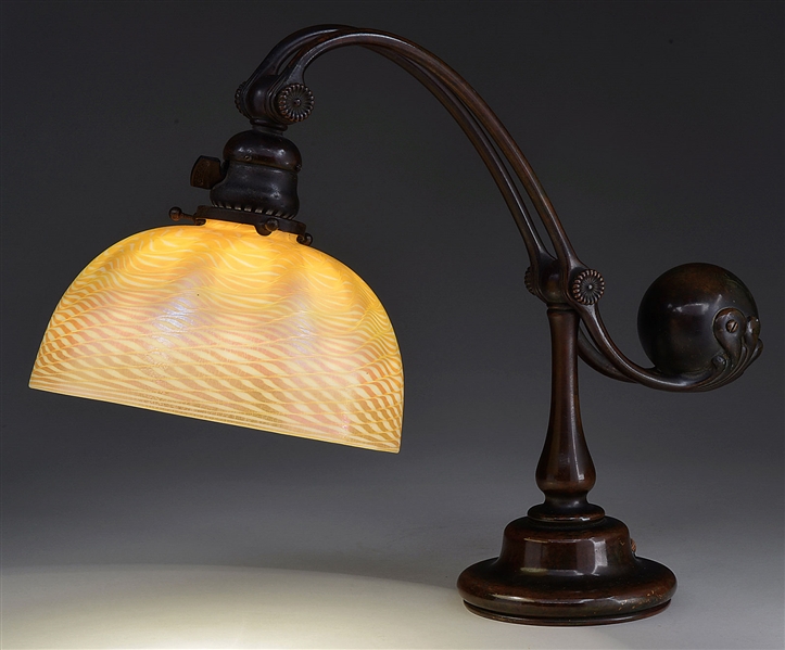TIFFANY STUDIOS COUNTERBALANCE DESK LAMP                                                                                                                                                                