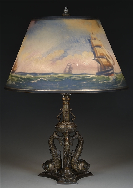 PAIRPOINT NAUTICAL TABLE LAMP                                                                                                                                                                           