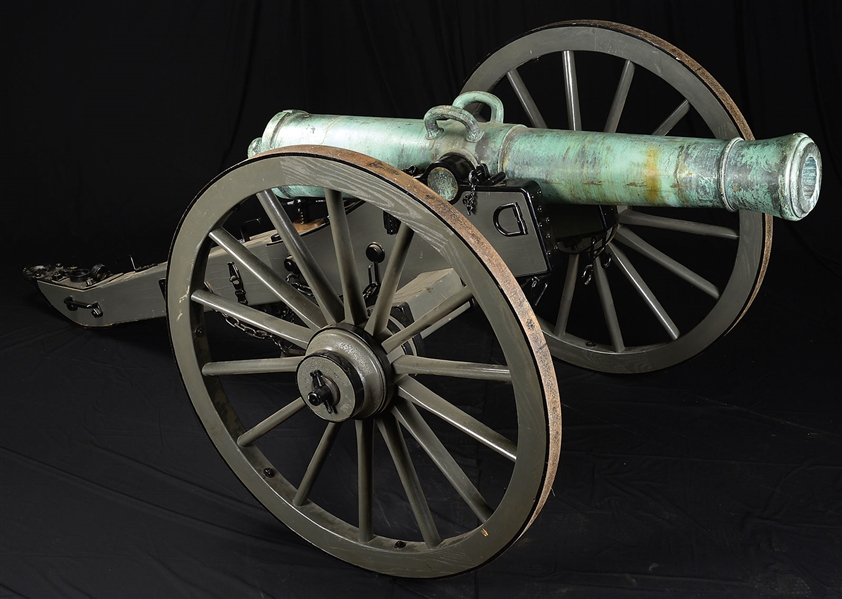 HEAVY 12 POUNDER M1841 ON CARRIAGE SN 17                                                                                                                                                                