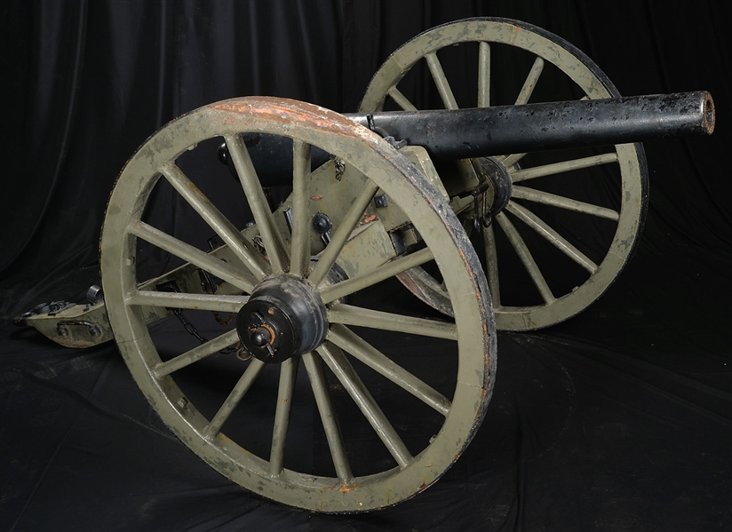 AMERICAN 3" PARROTT RIFLE SN 9 IRON CARRIAGE                                                                                                                                                            