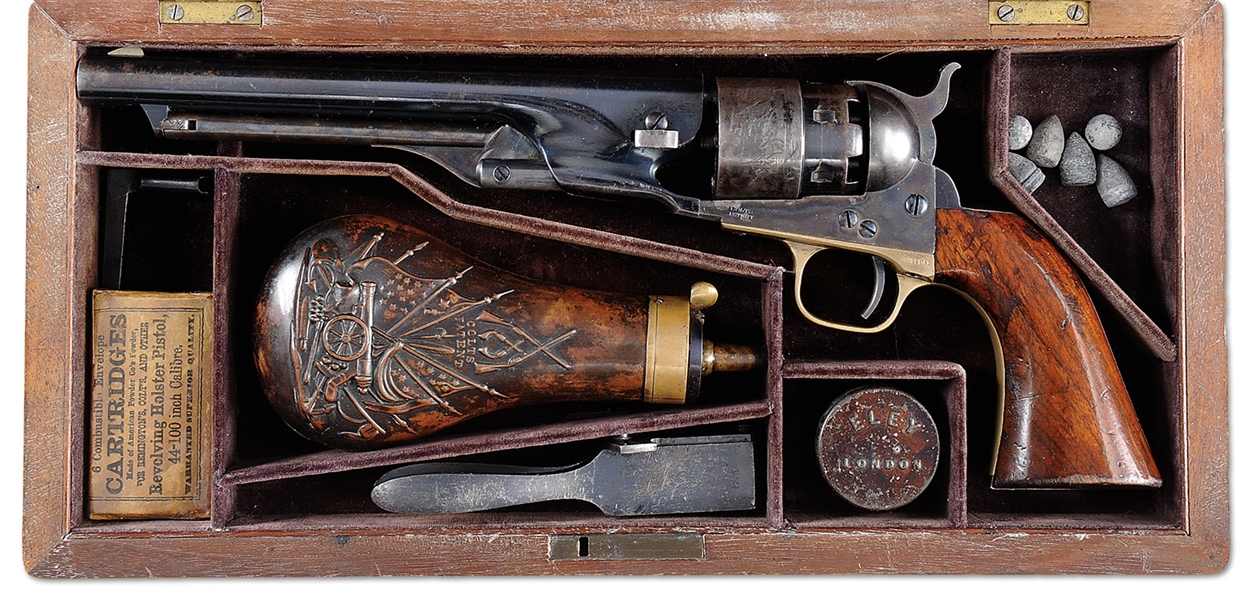 CASED COLT ARMY SN 161882                                                                                                                                                                               