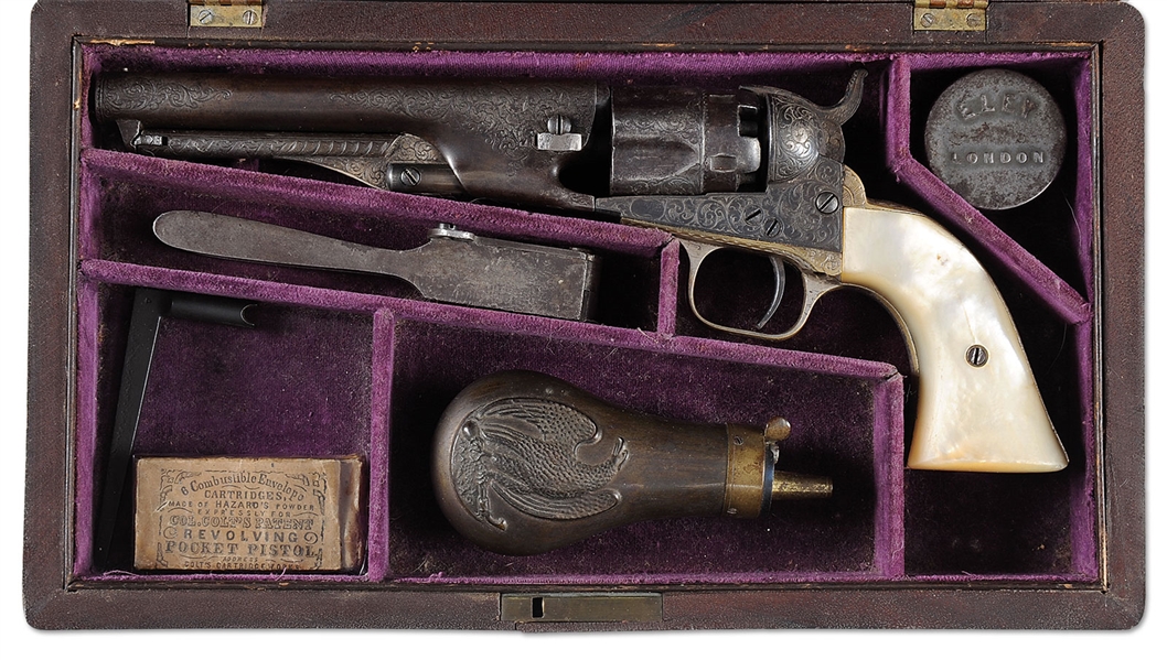 COLT 1862 POLICE ENG&PEARL SN 23868                                                                                                                                                                     