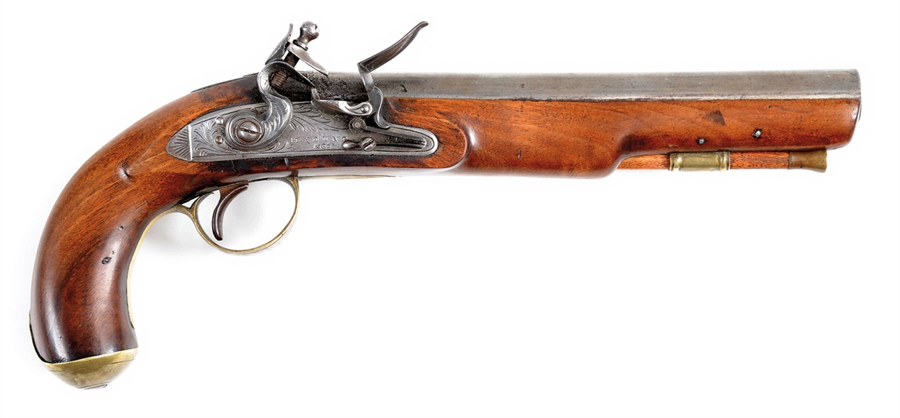 US SECONDARY H. YOUNG & CO NY F/L PISTOL 1830                                                                                                                                                           