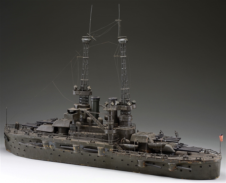 SCALE MODEL BATTLESHIP                                                                                                                                                                                  