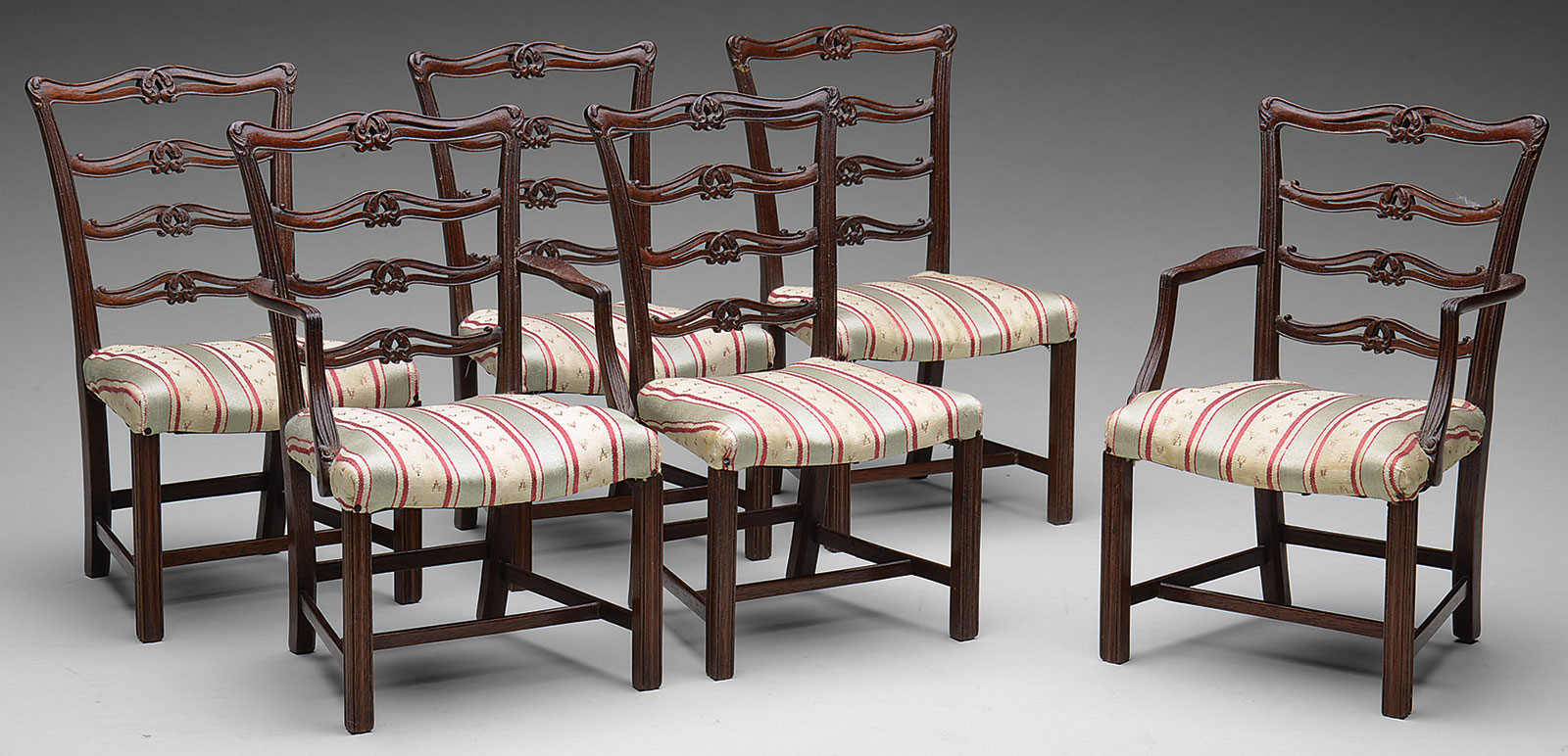 Sample Chair Lot Detail - SIX SALESMAN SAMPLE CHIPPENDALE CHAIRS
