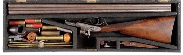 W.H. REED SIDE LEVER HAMMER GUN, 121, 8 GA                                                                                                                                                              