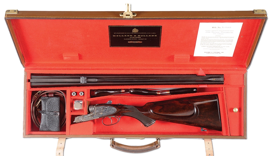 HOLLAND & HOLLAND SXS DBL RIFLE ROYAL DELUXE, 31040, .240 FM, MODERN                                                                                                                                    