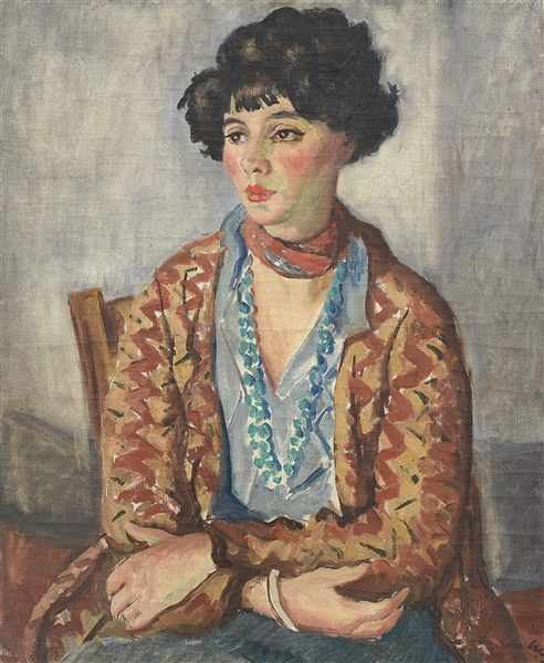 WALDO PEIRCE (AMERICAN, 1884-1970) PORTRAIT OF A WOMAN                                                                                                                                                  