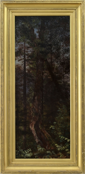 WORTHINGTON WHITTREDGE (AMERICAN 1820 - 1910) "PINE TREES, MINERVA"                                                                                                                                     