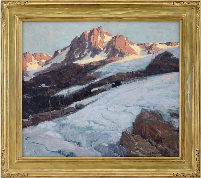 EDGAR ALWIN PAYNE (AMERICAN, 1883-1947) "GLACIER," SIERRA MOUNTAINS                                                                                                                                     