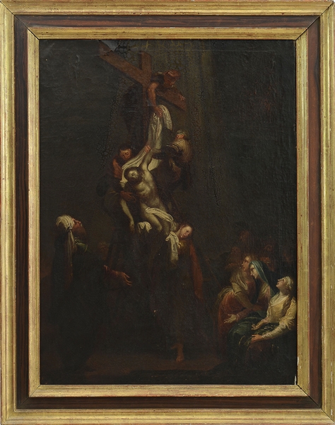 AFTER REMBRANDT VAN RIJN (EUROPEAN, EARLY 19TH CENTURY OR EARLIER) DESCENT FROM THE CROSS.                                                                                                              