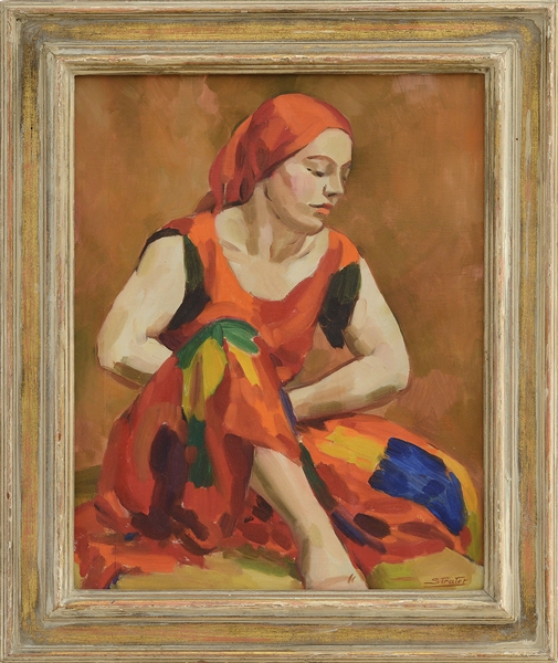 HENRY STRATER (AMERICAN, 1896-1987) "RUSSIAN DANCER"                                                                                                                                                    