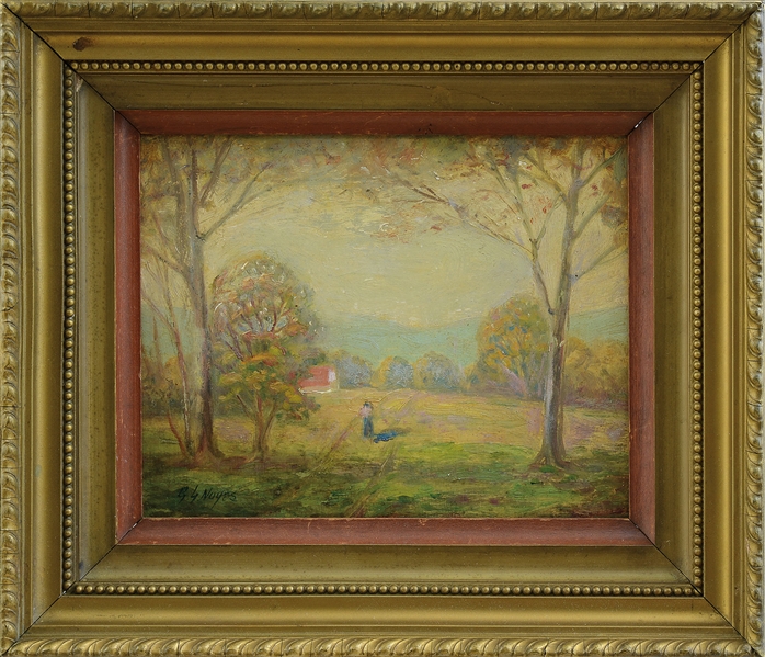 OOB SMALL LANDSCAPE BY G.L.NOYES                                                                                                                                                                        