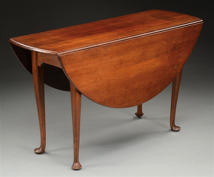 QUEEN ANNE CHERRY DROP LEAF TABLE.                                                                                                                                                                      